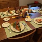 Table set for Thanksgiving